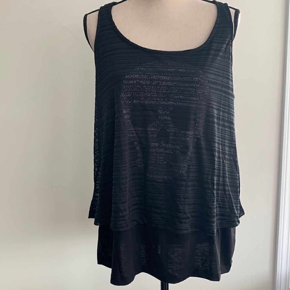 TORRID NWT DOUBLE LAYERED SKULL TANK